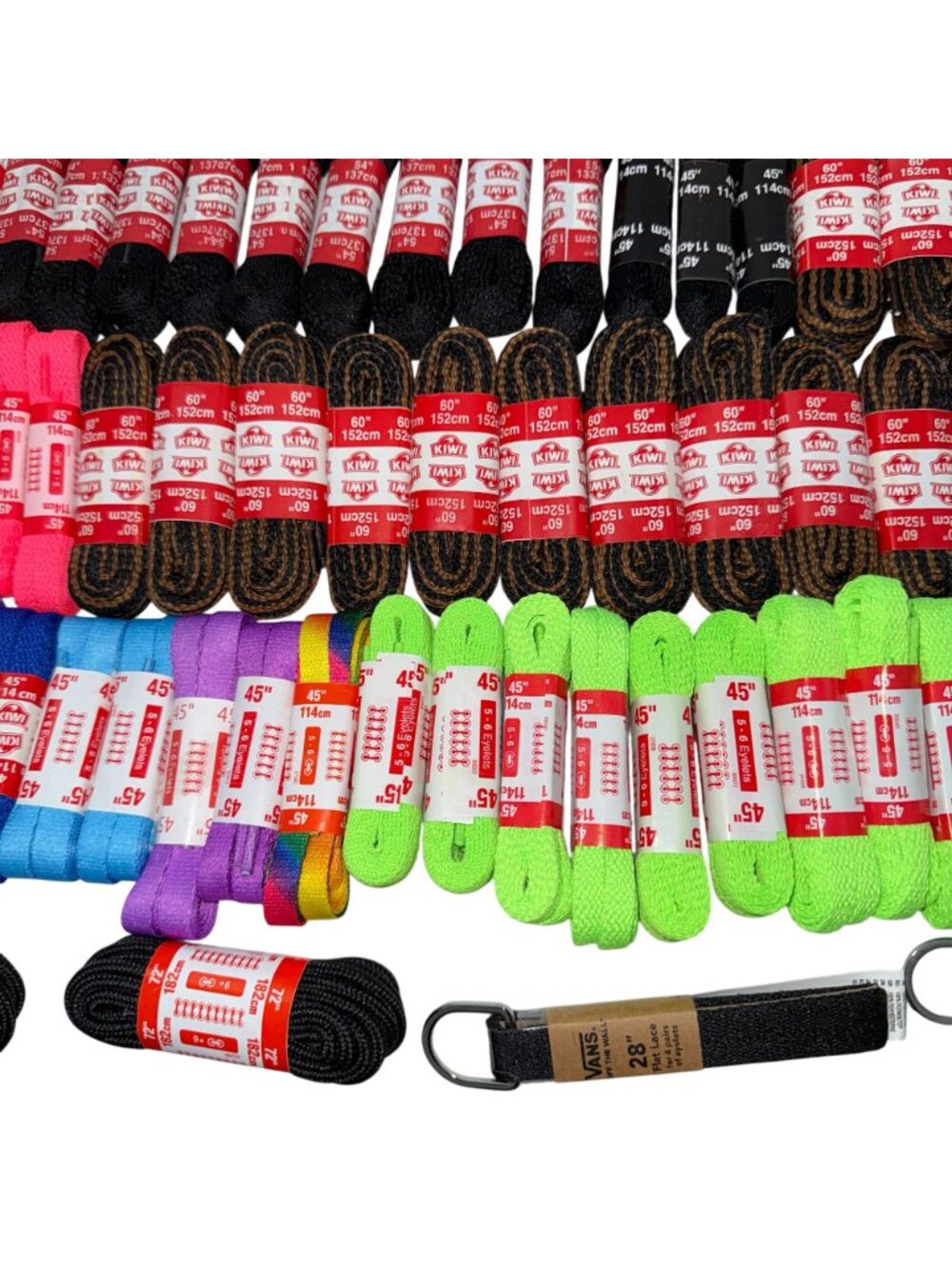NWT Lot 98 Pairs Kiwi Vans Unbranded Various Colors Standard Outdoor ShoeLaces - Picture 9 of 10
